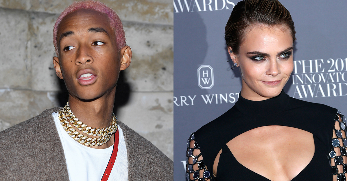 Spotted Cara Delevingne Giving Jaden Smith A Kiss On