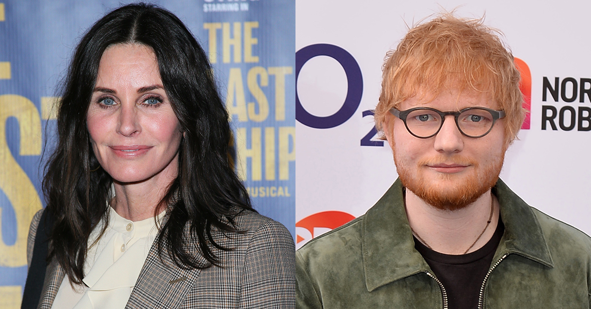 Courtney Cox And Ed Sheeran Hilariously Recreate ‘The Routine’ From